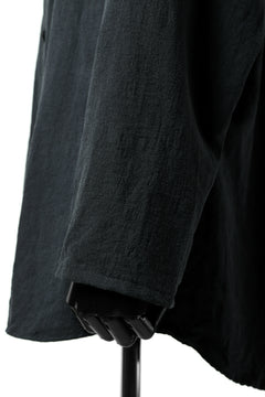 画像をギャラリービューアに読み込む, YUTA MATSUOKA exclusive minimal shirt / noil silk broad (BLACK)
