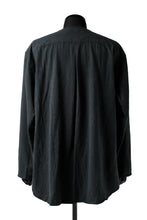 画像をギャラリービューアに読み込む, YUTA MATSUOKA exclusive minimal shirt / noil silk broad (BLACK)