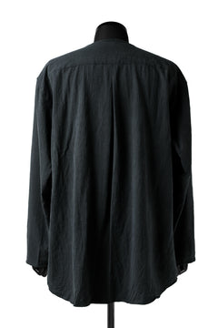 画像をギャラリービューアに読み込む, YUTA MATSUOKA exclusive minimal shirt / noil silk broad (BLACK)