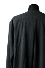 画像をギャラリービューアに読み込む, YUTA MATSUOKA exclusive minimal shirt / noil silk broad (BLACK)