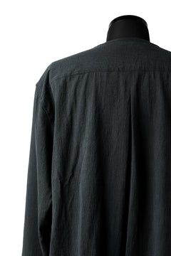 画像をギャラリービューアに読み込む, YUTA MATSUOKA exclusive minimal shirt / noil silk broad (BLACK)