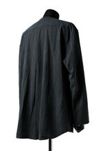 画像をギャラリービューアに読み込む, YUTA MATSUOKA exclusive minimal shirt / noil silk broad (BLACK)