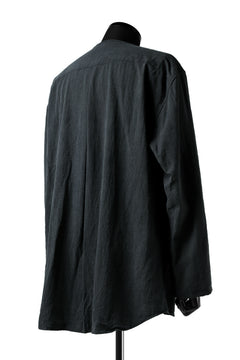 画像をギャラリービューアに読み込む, YUTA MATSUOKA exclusive minimal shirt / noil silk broad (BLACK)