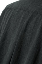 画像をギャラリービューアに読み込む, YUTA MATSUOKA exclusive minimal shirt / noil silk broad (BLACK)