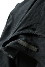 画像をギャラリービューアに読み込む, YUTA MATSUOKA exclusive minimal shirt / noil silk broad (BLACK)