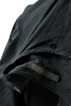画像をギャラリービューアに読み込む, YUTA MATSUOKA exclusive minimal shirt / noil silk broad (BLACK)