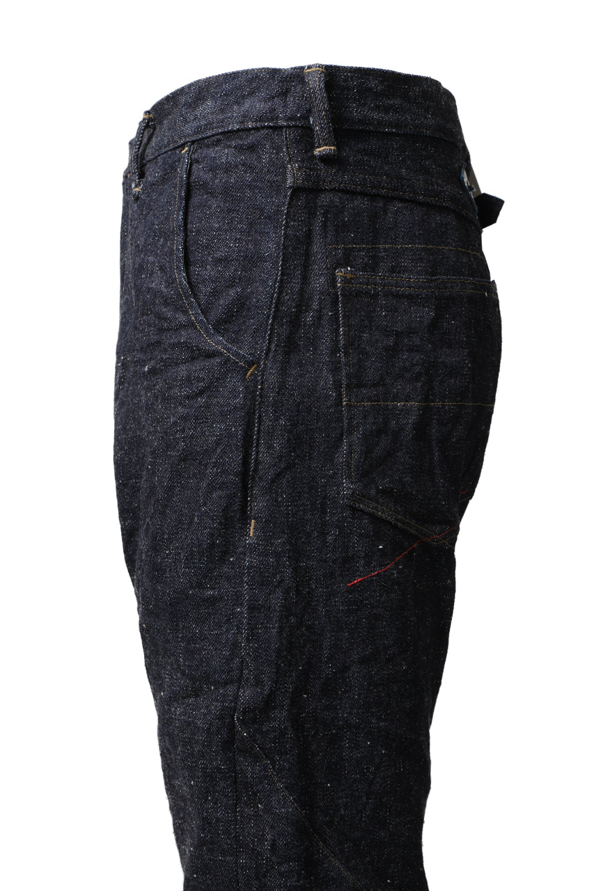 Load image into Gallery viewer, BACKLASH xx FULLCOUNT Collaboration THREE DIMENSIONAL PANTS / 13.7oz ZIMBABWE DENIM (INDIGO BLUE)