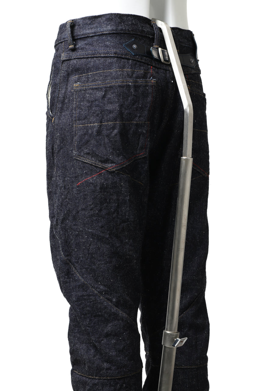 Load image into Gallery viewer, BACKLASH xx FULLCOUNT Collaboration THREE DIMENSIONAL PANTS / 13.7oz ZIMBABWE DENIM (INDIGO BLUE)