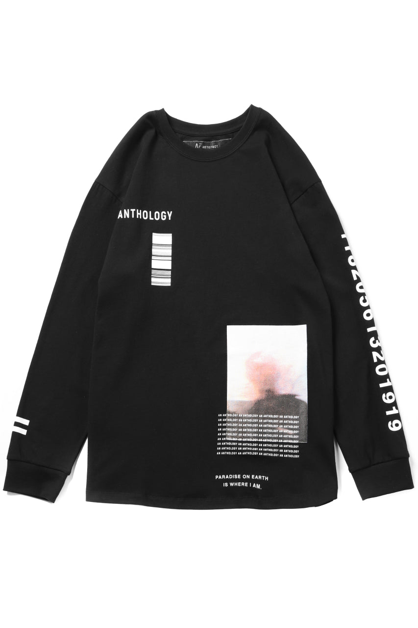 画像をギャラリービューアに読み込む, A.F ARTEFACT "NUMBERS" LOOSEY LONG SLEEVES (BLACK)