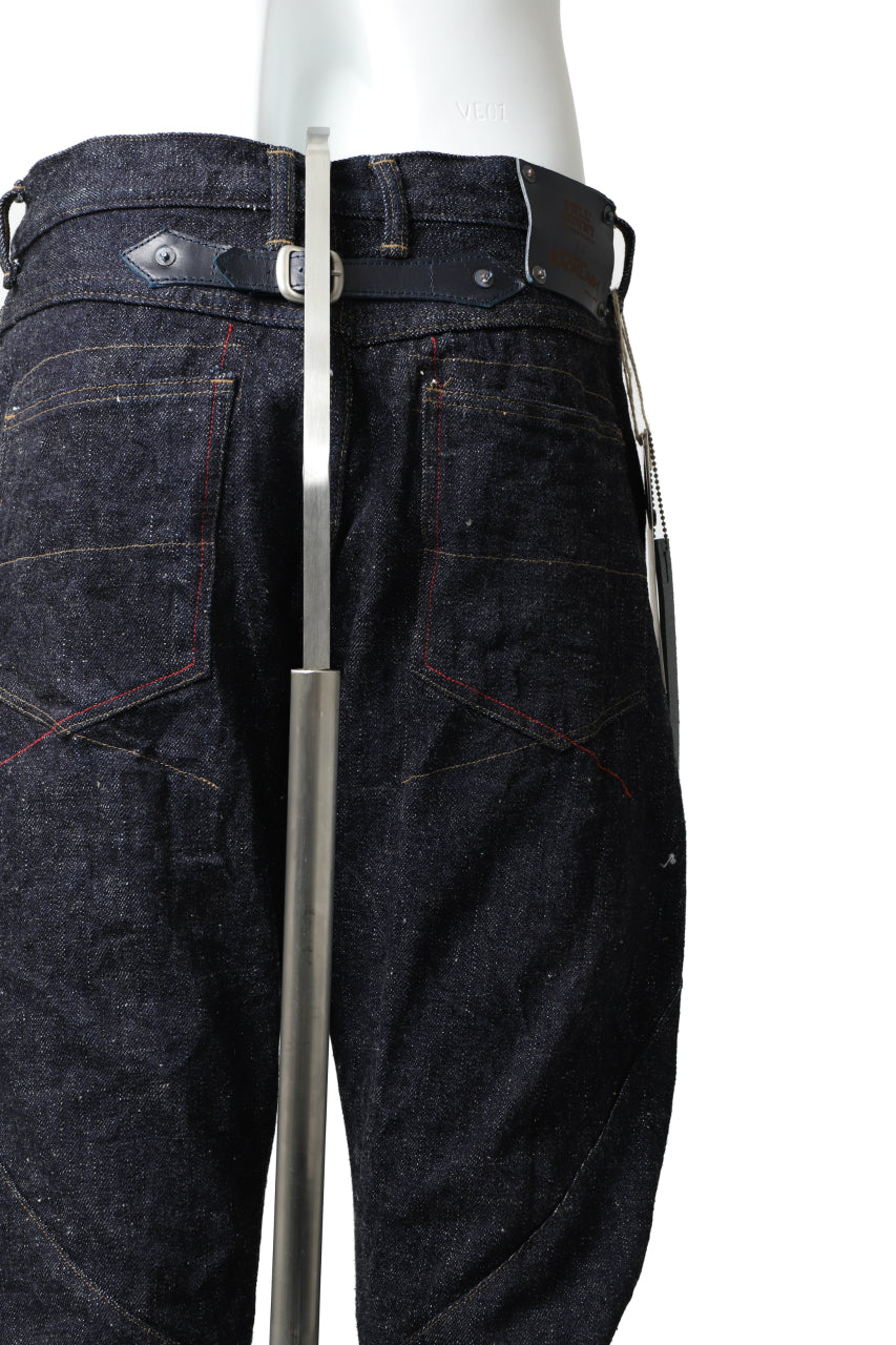 Load image into Gallery viewer, BACKLASH xx FULLCOUNT Collaboration THREE DIMENSIONAL PANTS / 13.7oz ZIMBABWE DENIM (INDIGO BLUE)
