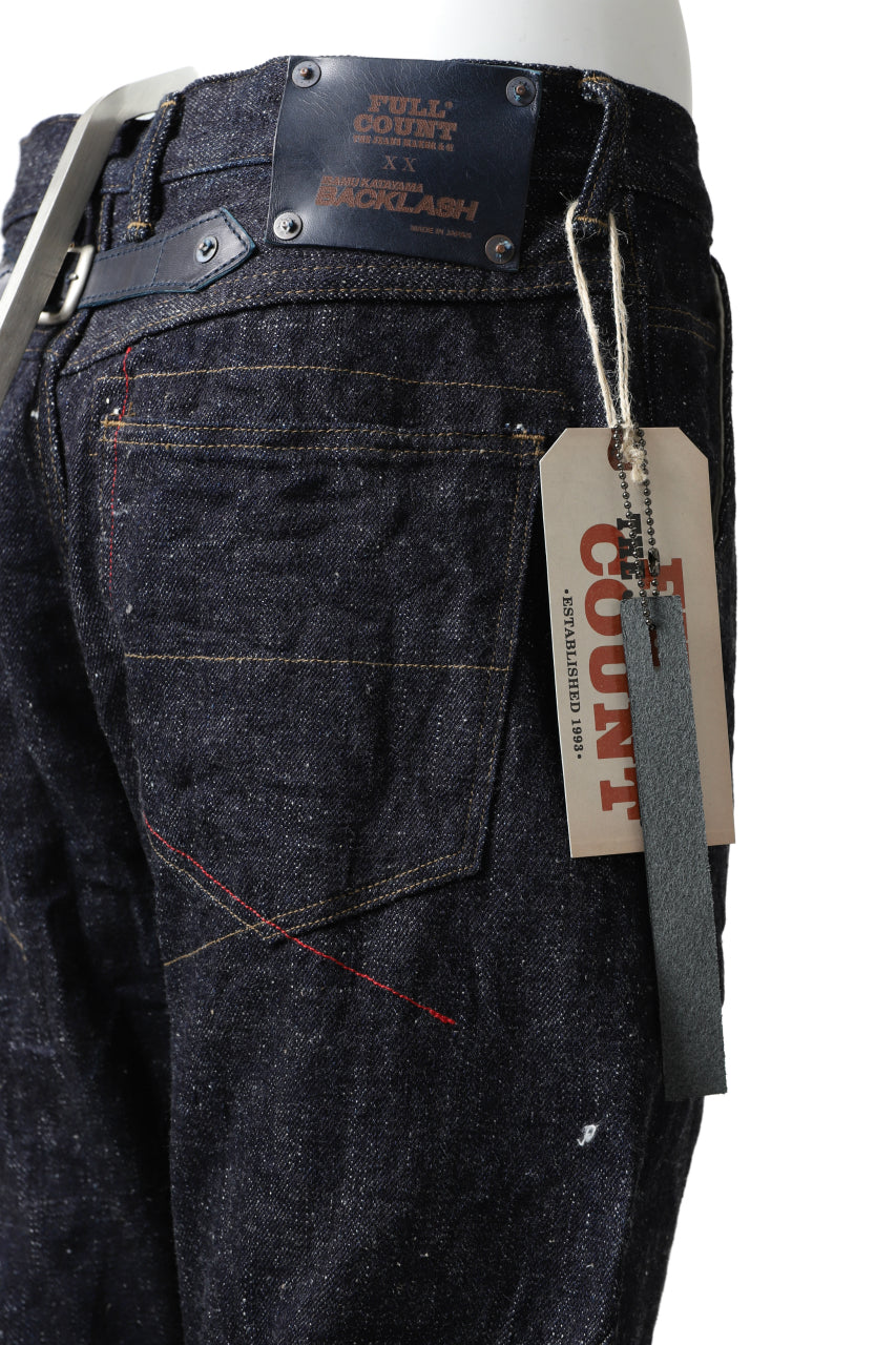 Load image into Gallery viewer, BACKLASH xx FULLCOUNT Collaboration THREE DIMENSIONAL PANTS / 13.7oz ZIMBABWE DENIM (INDIGO BLUE)