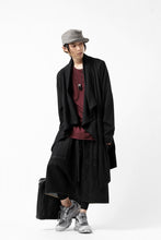 画像をギャラリービューアに読み込む, FIRST AID TO THE INJURED THEODOR DRAPE CARDIGAN / SINGLE JERSEY (BLACK)