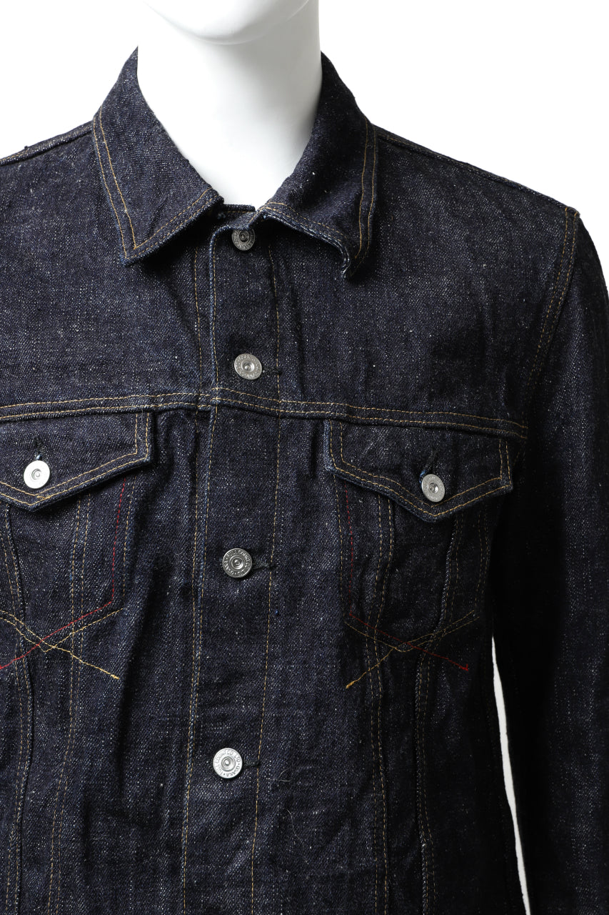 Load image into Gallery viewer, BACKLASH xx FULLCOUNT Collaboration JEAN JACKET / 13.7oz ZIMBABWE DENIM (INDIGO BLUE)