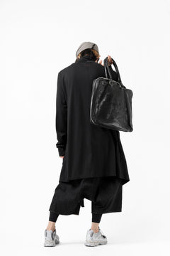 画像をギャラリービューアに読み込む, FIRST AID TO THE INJURED THEODOR DRAPE CARDIGAN / SINGLE JERSEY (BLACK)