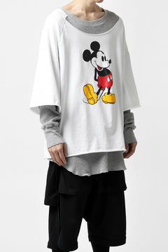 画像をギャラリービューアに読み込む, FACETASM × DISNEY Collaboration MICKEY DOCKING LAYER TOPS (WHITE)