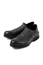 画像をギャラリービューアに読み込む, Portaille "one make" PL5 VB Slipon Shoes / Oiled Kip (OVER DYED BLACK)
