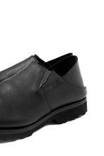 画像をギャラリービューアに読み込む, Portaille "one make" PL5 VB Slipon Shoes / Oiled Kip (OVER DYED BLACK)
