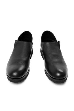 画像をギャラリービューアに読み込む, Portaille &quot;one make&quot; PL5 VB Slipon Shoes / Oiled Kip (OVER DYED BLACK)