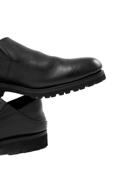 画像をギャラリービューアに読み込む, Portaille "one make" PL5 VB Slipon Shoes / Oiled Kip (OVER DYED BLACK)
