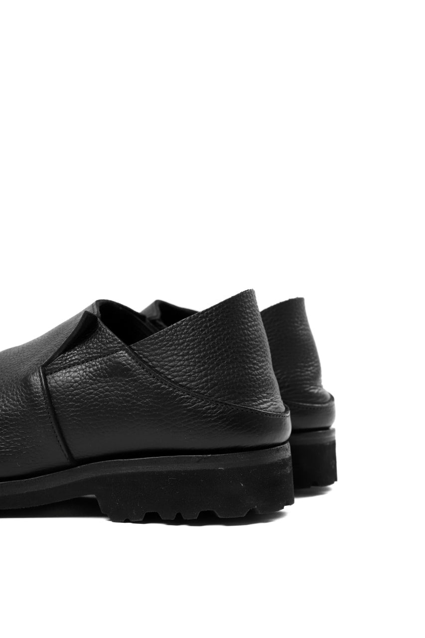 画像をギャラリービューアに読み込む, Portaille "one make" PL5 VB Slipon Shoes / Oiled Kip (OVER DYED BLACK)