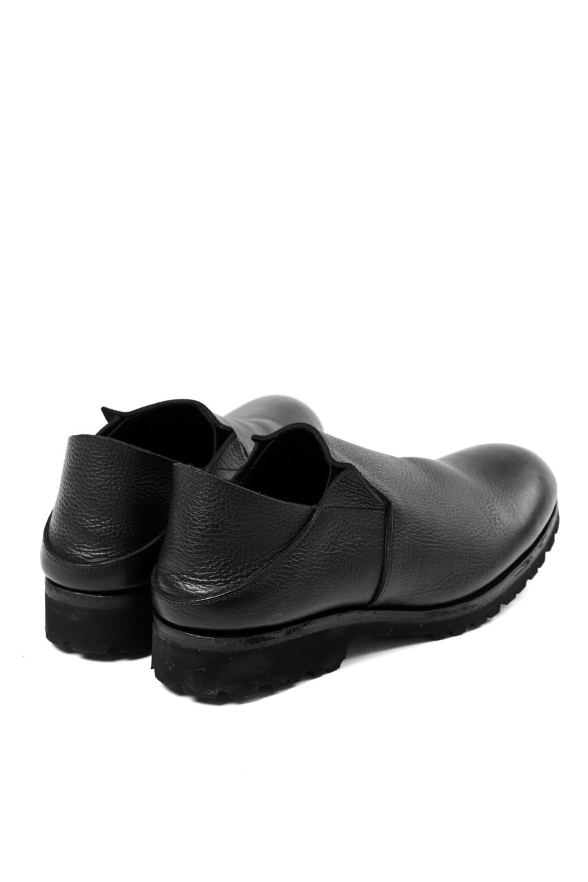 画像をギャラリービューアに読み込む, Portaille "one make" PL5 VB Slipon Shoes / Oiled Kip (OVER DYED BLACK)