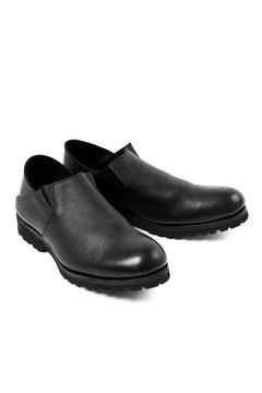 画像をギャラリービューアに読み込む, Portaille "one make" PL5 VB Slipon Shoes / Oiled Kip (OVER DYED BLACK)