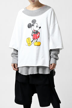 画像をギャラリービューアに読み込む, FACETASM × DISNEY Collaboration MICKEY DOCKING LAYER TOPS (WHITE)