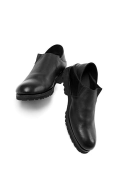 画像をギャラリービューアに読み込む, Portaille &quot;one make&quot; PL5 VB Slipon Shoes / Oiled Kip (OVER DYED BLACK)