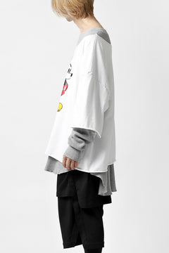 画像をギャラリービューアに読み込む, FACETASM × DISNEY Collaboration MICKEY DOCKING LAYER TOPS (WHITE)