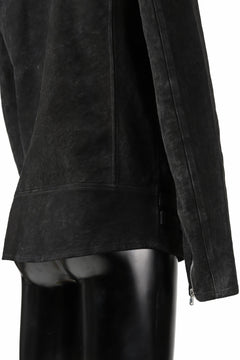 Load image into Gallery viewer, ISAMU KATAYAMA BACKLASH LTG DOUBLE BREASTED JACKET / REVERSE CALF OBJECT DYED (BLACK)