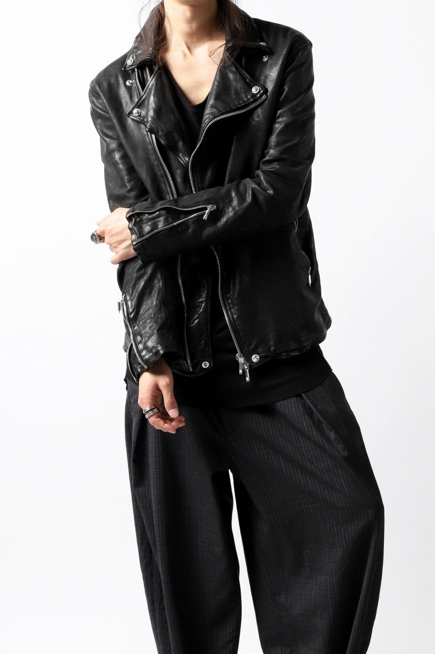 画像をギャラリービューアに読み込む, BACKLASH THE LINE DOUBLE BREASTED JACKET / ITALY CALF