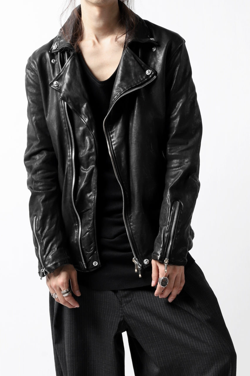 画像をギャラリービューアに読み込む, BACKLASH THE LINE DOUBLE BREASTED JACKET / ITALY CALF