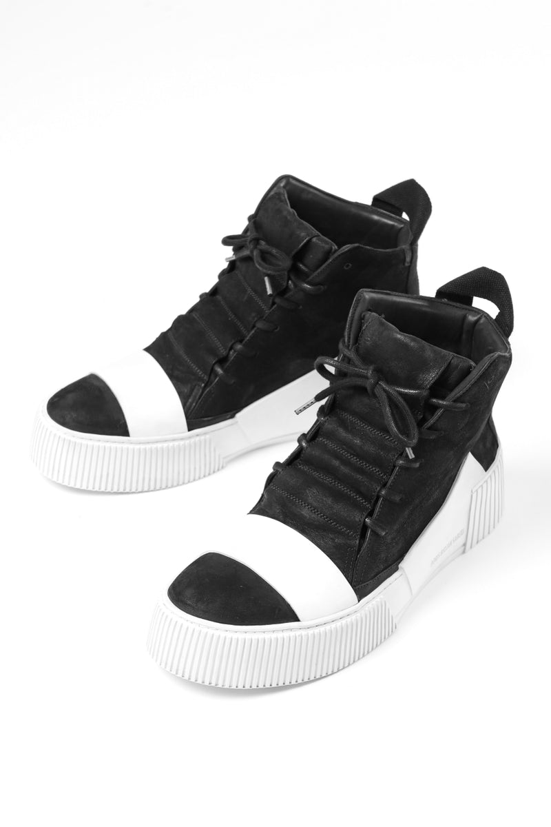 orinnn..ページ BORIS BIDJAN SABERI HORSE LEATHER MID CUT SNEAKER / WASHED