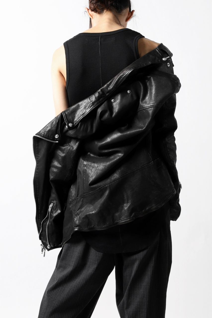 画像をギャラリービューアに読み込む, BACKLASH THE LINE DOUBLE BREASTED JACKET / ITALY CALF