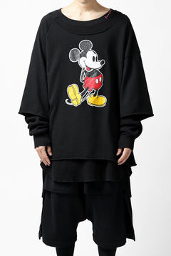 画像をギャラリービューアに読み込む, FACETASM × DISNEY Collaboration MICKEY DOCKING LAYER TOPS (BLACK)