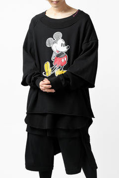 画像をギャラリービューアに読み込む, FACETASM × DISNEY Collaboration MICKEY DOCKING LAYER TOPS (BLACK)