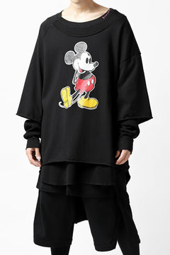 画像をギャラリービューアに読み込む, FACETASM × DISNEY Collaboration MICKEY DOCKING LAYER TOPS (BLACK)