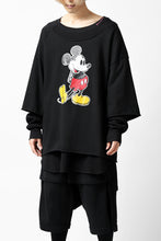 画像をギャラリービューアに読み込む, FACETASM × DISNEY Collaboration MICKEY DOCKING LAYER TOPS (BLACK)