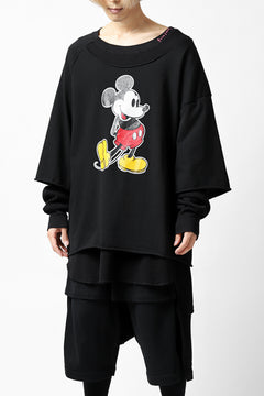 画像をギャラリービューアに読み込む, FACETASM × DISNEY Collaboration MICKEY DOCKING LAYER TOPS (BLACK)