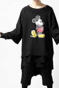 画像をギャラリービューアに読み込む, FACETASM × DISNEY Collaboration MICKEY DOCKING LAYER TOPS (BLACK)