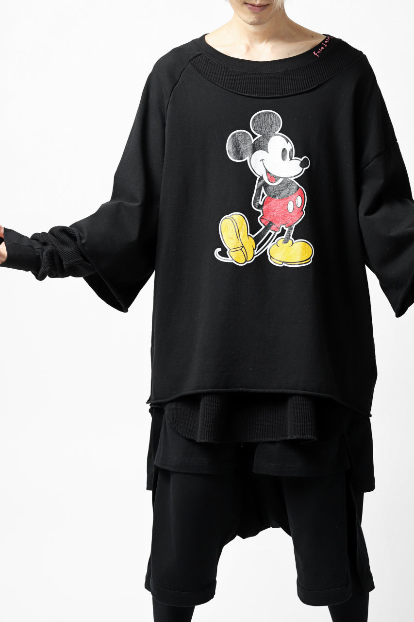 画像をギャラリービューアに読み込む, FACETASM × DISNEY Collaboration MICKEY DOCKING LAYER TOPS (BLACK)