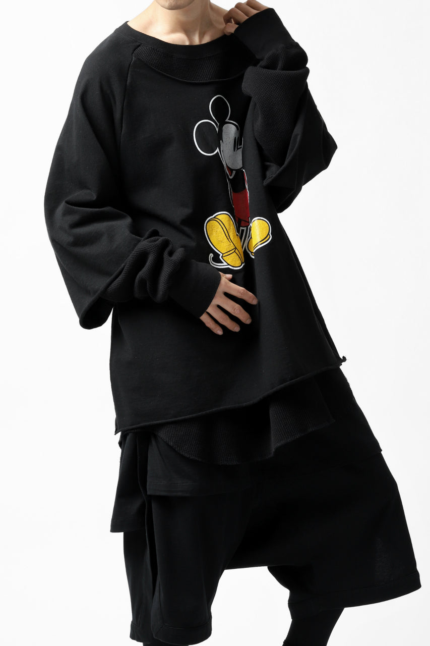 画像をギャラリービューアに読み込む, FACETASM × DISNEY Collaboration MICKEY DOCKING LAYER TOPS (BLACK)