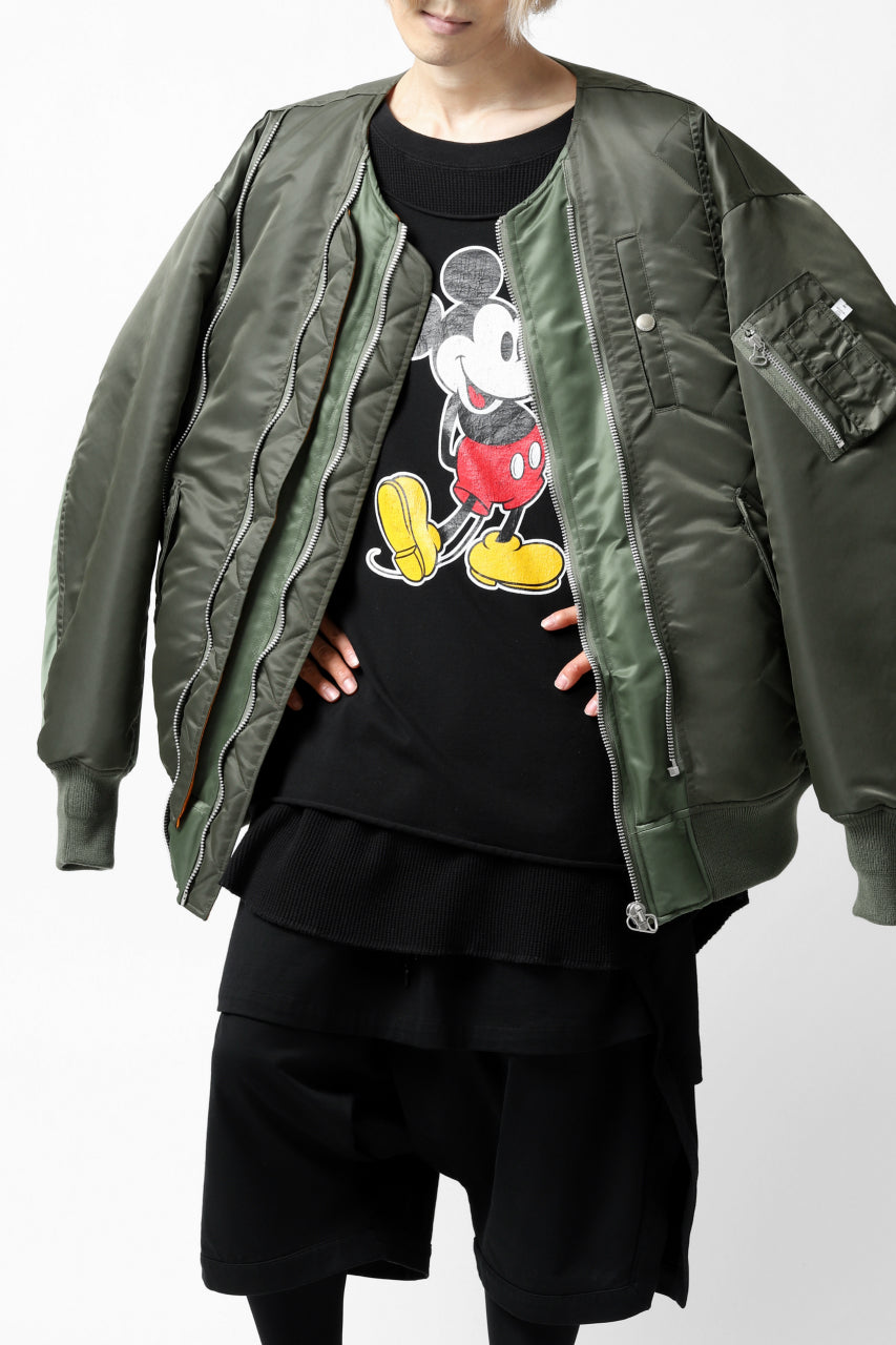 画像をギャラリービューアに読み込む, FACETASM × DISNEY Collaboration MICKEY DOCKING LAYER TOPS (BLACK)