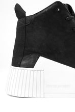 画像をギャラリービューアに読み込む, BORIS BIDJAN SABERI HORSE LEATHER MID CUT SNEAKER / WASHED & HAND TREATED "BAMBA1.1-SIN" (BLACK x WHITE)
