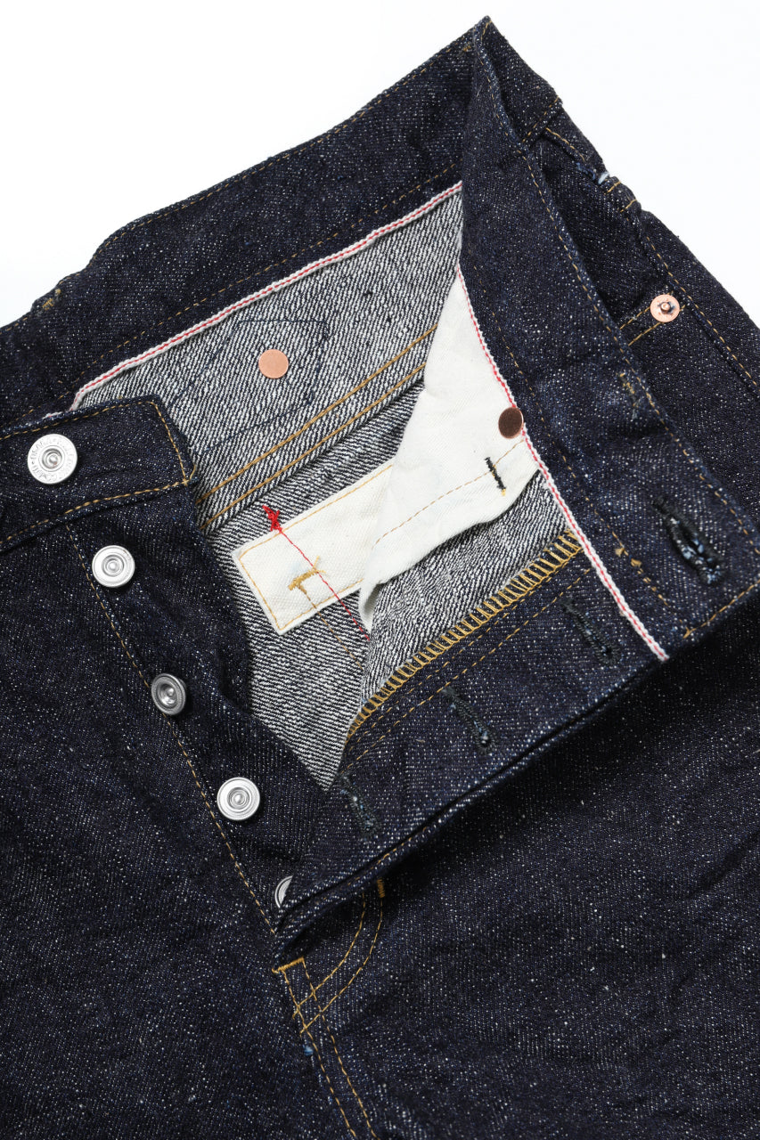 Load image into Gallery viewer, BACKLASH xx FULLCOUNT Collaboration STRAIGHT PANTS / 13.7oz ZIMBABWE DENIM (INDIGO BLUE)