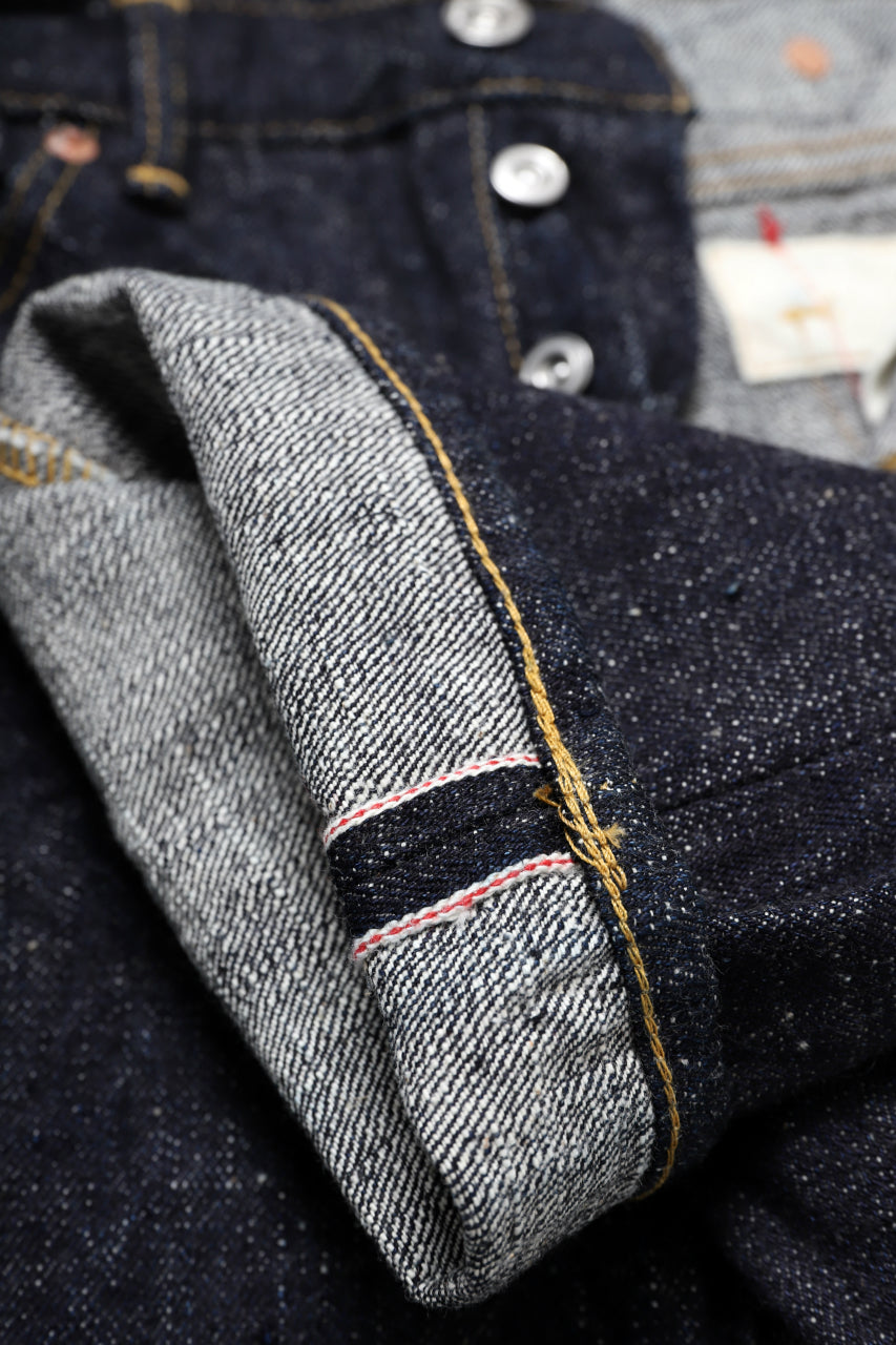 Load image into Gallery viewer, BACKLASH xx FULLCOUNT Collaboration STRAIGHT PANTS / 13.7oz ZIMBABWE DENIM (INDIGO BLUE)