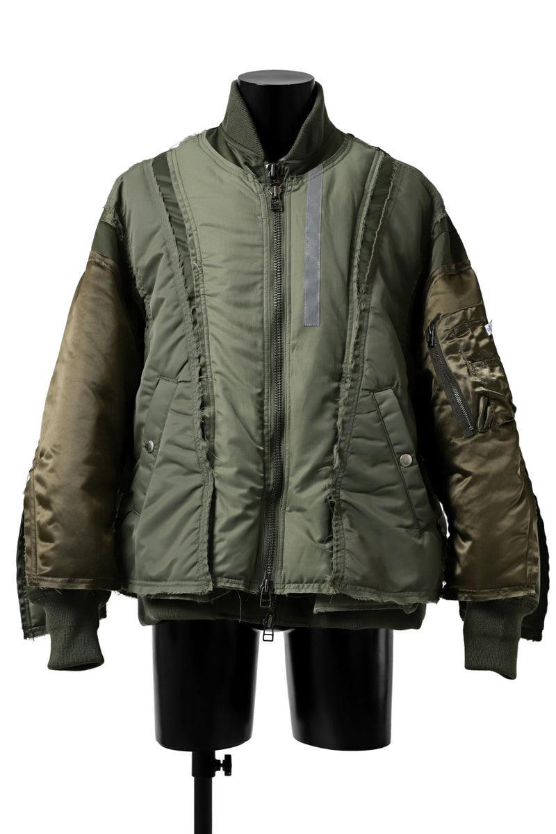 FACETASM DOCKING/LAYER FLIGHT JACKET (KHAKI)の商品ページ