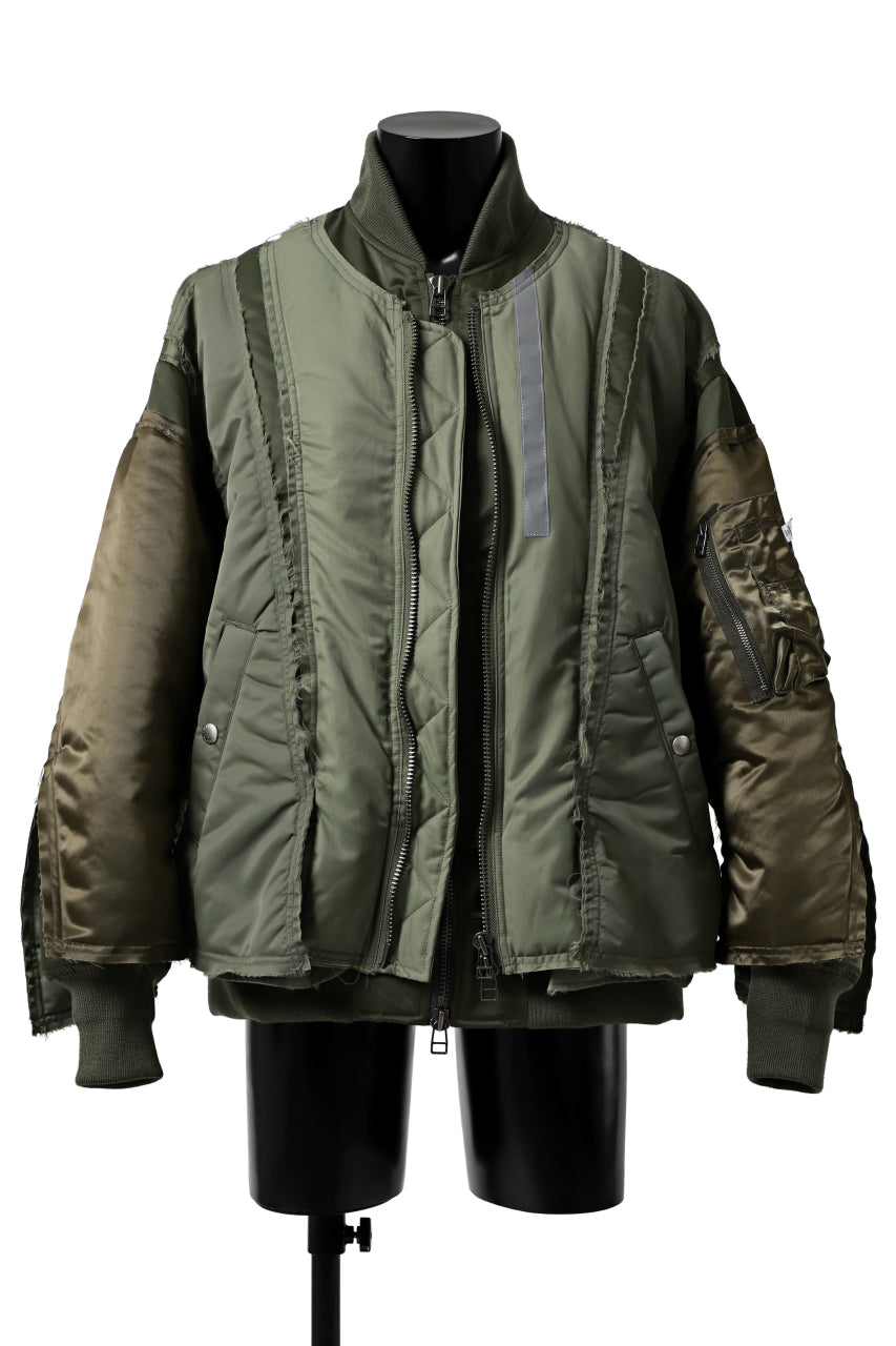 画像をギャラリービューアに読み込む, FACETASM DOCKING/LAYER FLIGHT JACKET (KHAKI)