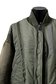 画像をギャラリービューアに読み込む, FACETASM DOCKING/LAYER FLIGHT JACKET (KHAKI)