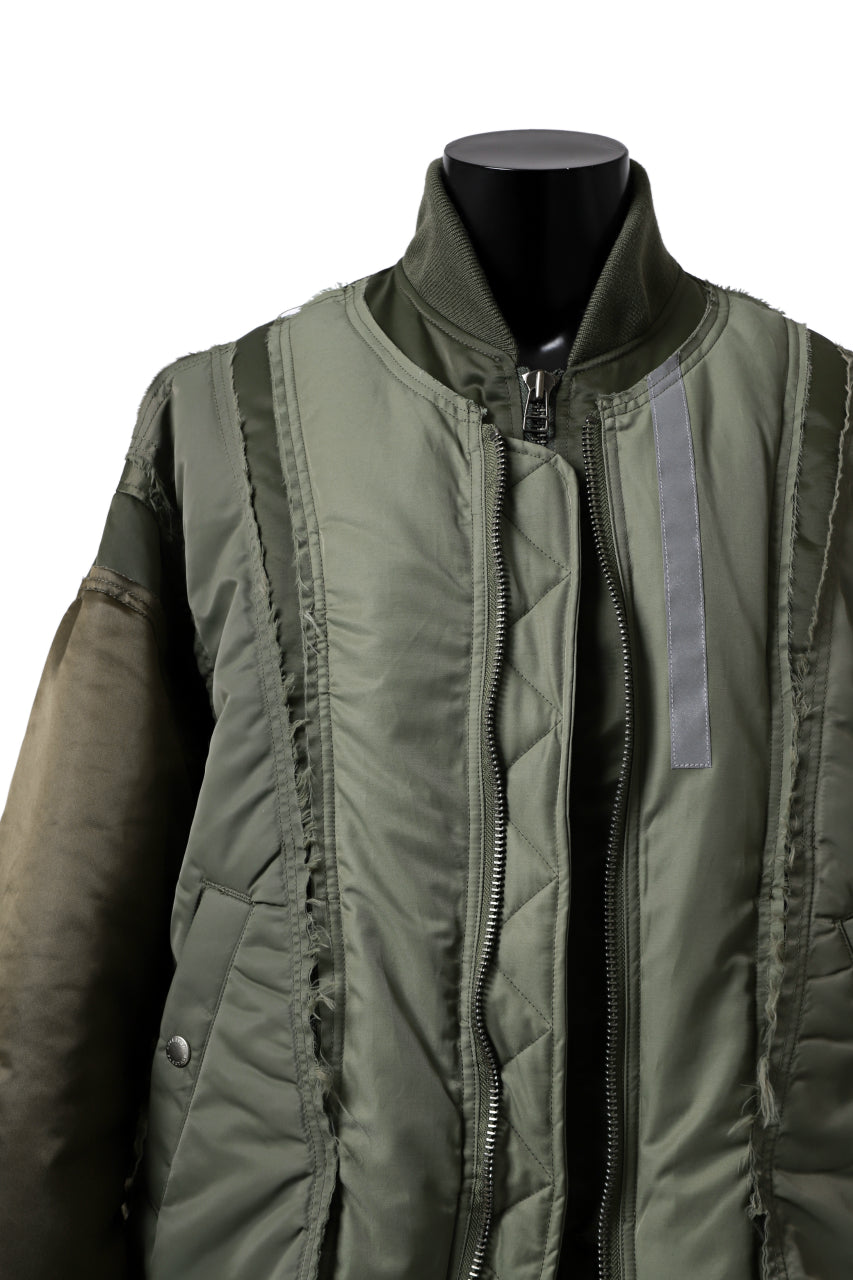 画像をギャラリービューアに読み込む, FACETASM DOCKING/LAYER FLIGHT JACKET (KHAKI)